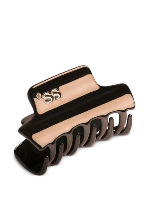 Sister’s Aroma logo-engraved hair clip Brown 4820227785742EU