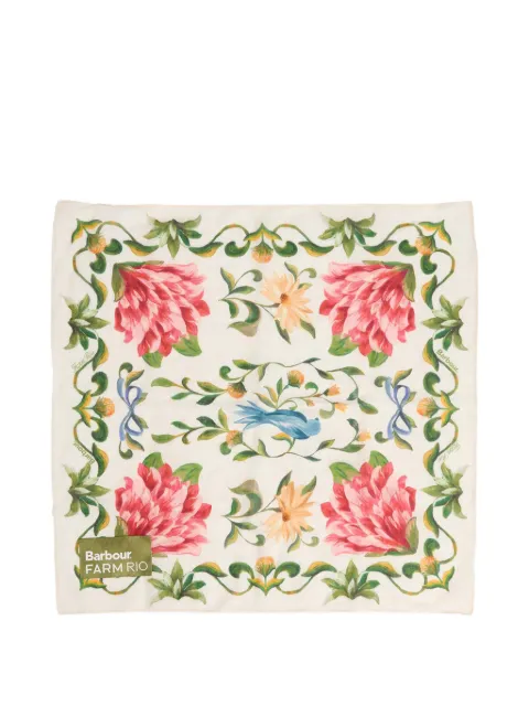 Barbour Barbour FARM Rio Azelia floral-print scarf Neutrals LSC0493WH12