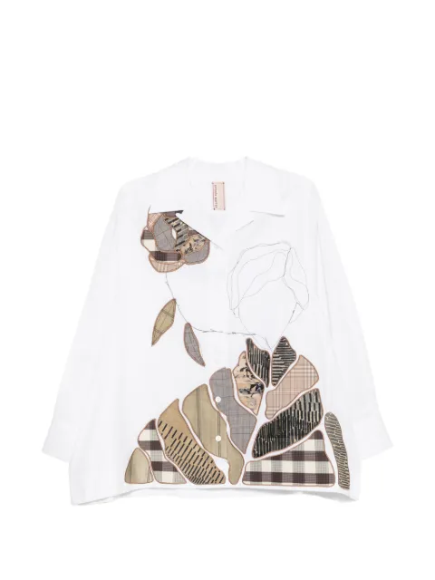 Antonio Marras patchwork embroidered shirt White MCAM873BI7NE