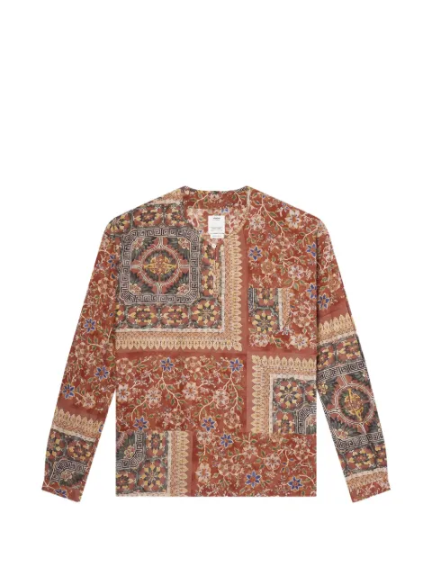 visvim floral-print patchwork shirt Brown 126105011018