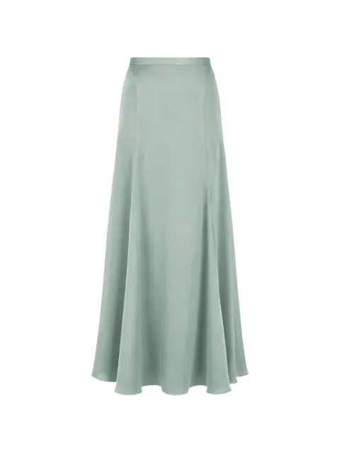 Temperley London Amerie side-slit maxi skirt Green 26AAME50351