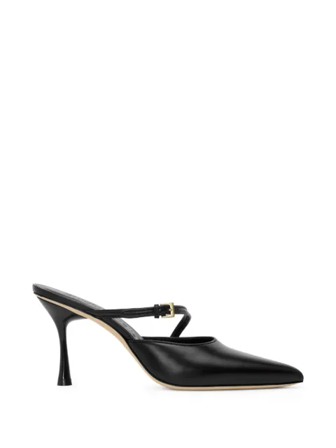 Studio Amelia Alto buckle-strap mules Black F898CFSBLK