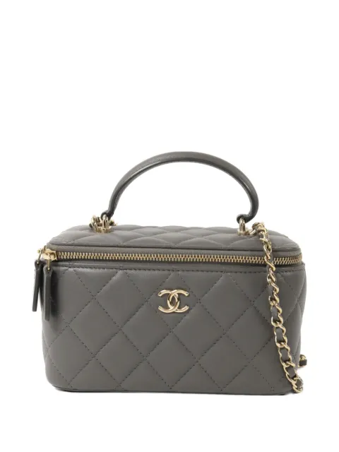 CHANEL Pre-Owned Vanity Case shoulder bag Grey AP2199