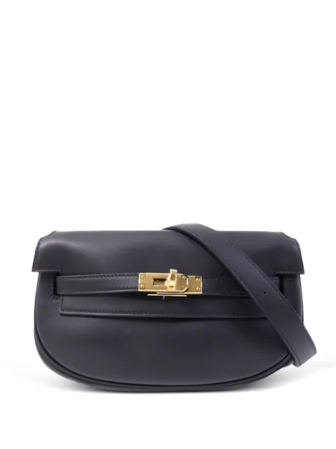 Hermès Pre-Owned Kelly Moove Swift leather shoulder bag Black W89GHW