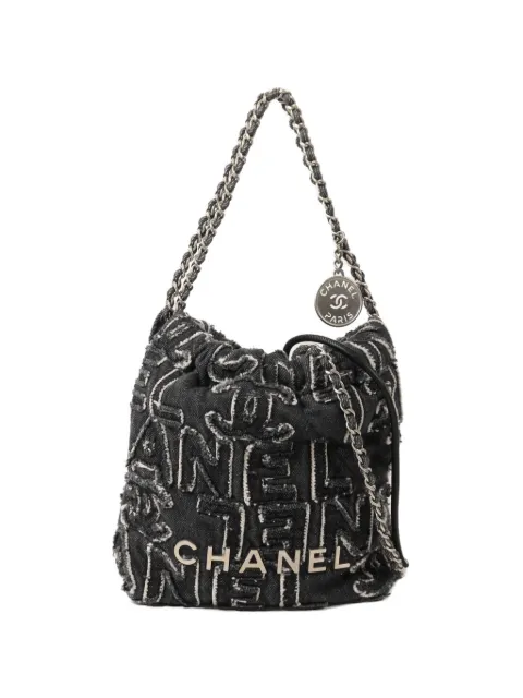 CHANEL Pre-Owned 22 Chanel shoulder bag Black AS3260