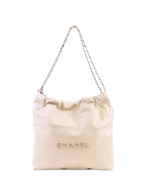 CHANEL Pre-Owned Chanel 22 quilted shoulder bag Neutrals AS3260