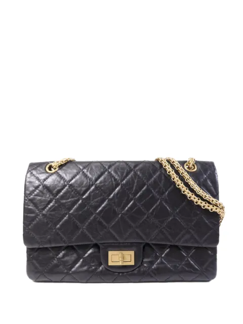 CHANEL Pre-Owned 2.55 Reissue diamond-quilted shoulder bag Black A37587