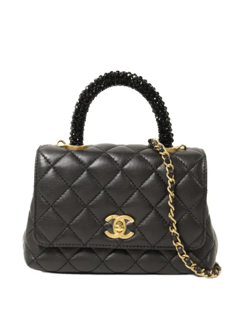 CHANEL Pre-Owned Coco Handle shoulder bag Black AS2215