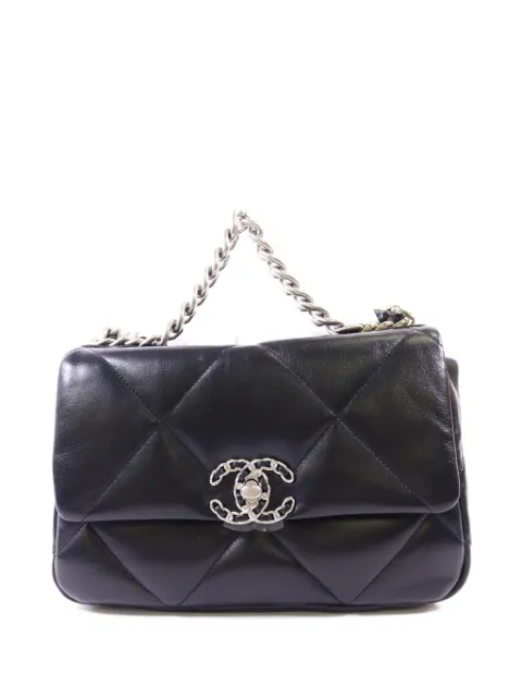 CHANEL Pre-Owned Chanel 19 quilted shoulder bag Black AS1160