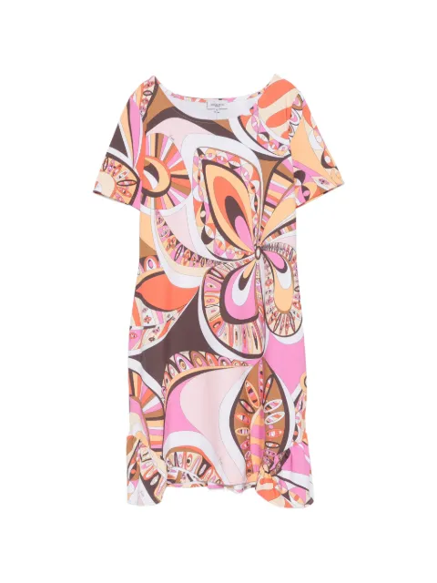 PUCCI Pre-Owned 1990s abstract-print mini dress Pink EP350BFW