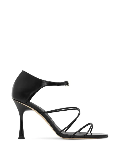 Studio Amelia 90mm Greta 90 diamante-buckle heeled sandals Black F901SSNBLK