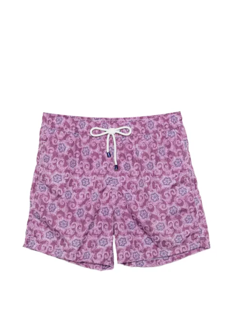 ROSI floral-print drawstring swim shorts Pink TAHITI518