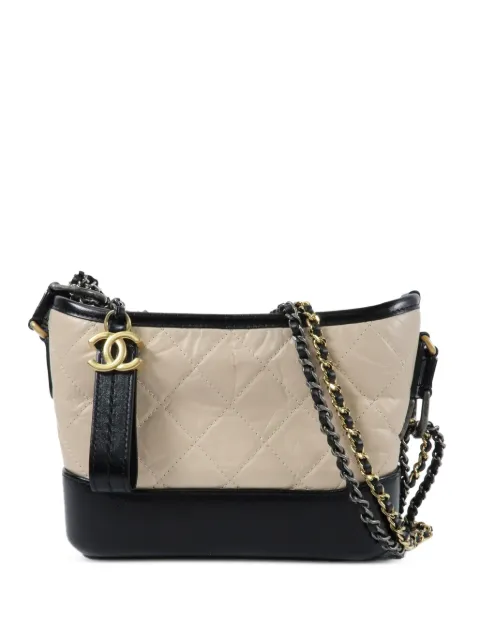 CHANEL Pre-Owned Gabrielle quilted shoulder bag Neutrals A91810