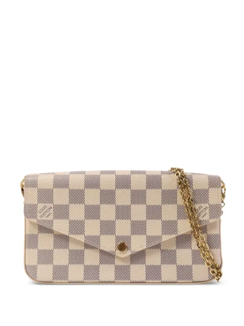 Louis Vuitton Pre-Owned Felicie Pochette damier azur tote bag Neutrals N40491