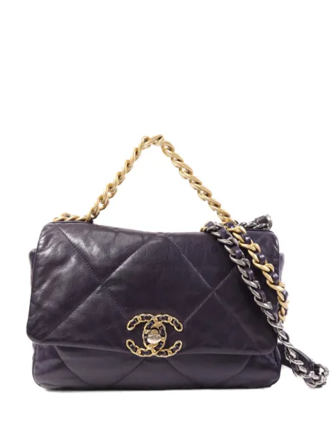CHANEL Pre-Owned Chanel 19 tote bag Purple AS1160