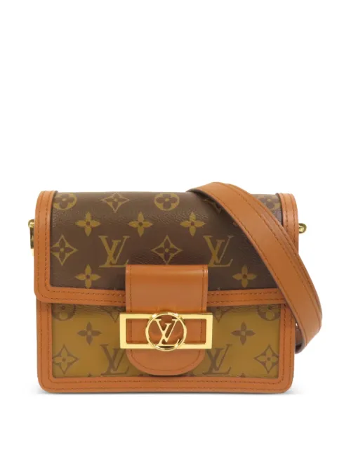 Louis Vuitton Pre-Owned Mini Dauphine Monogram Reverse shoulder bag Brown M45959