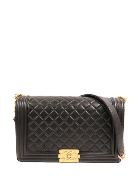 CHANEL Pre-Owned Boy quilted shoulder bag Black A92193