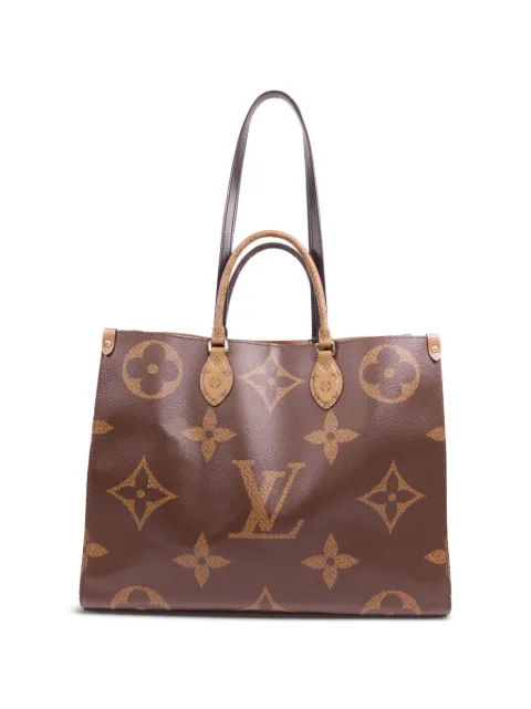 Louis Vuitton Pre-Owned GM OnTheGo Monogram Giant Reverse tote bag Brown M45320