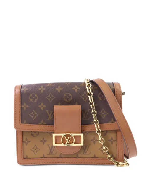 Louis Vuitton Pre-Owned Dauphine MM Monogram Reverse shoulder bag Brown M45958