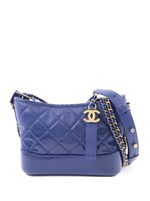 CHANEL Pre-Owned small Gabrielle quilted shoulder bag Blue A91810