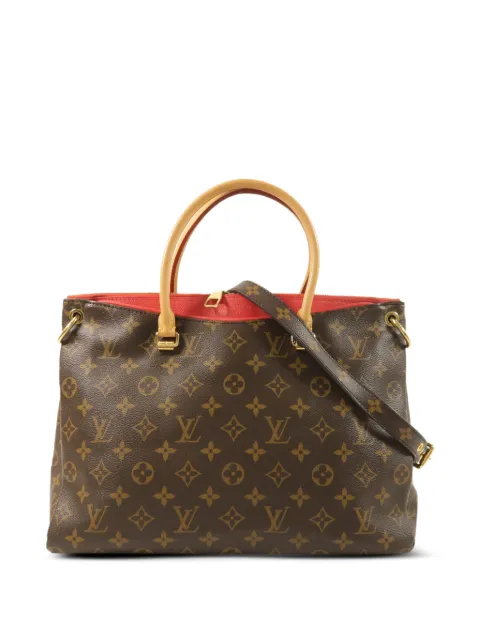 Louis Vuitton Pre-Owned Pallas monogram-pattern tote bag Brown M41175