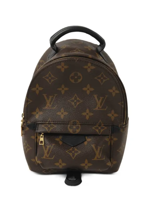 Louis Vuitton Pre-Owned mini Palm Spring monogram-pattern backpack Brown M44873