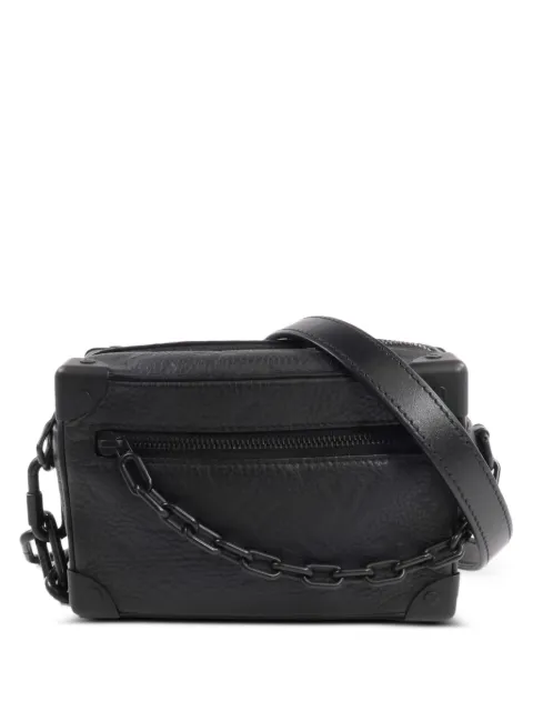 Louis Vuitton Pre-Owned mini Soft Trunk Taurillon Clemence leather cross body bag Black M55702