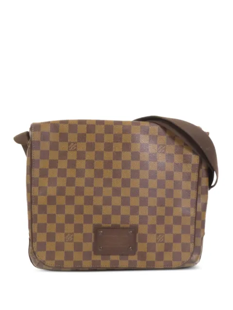 Louis Vuitton Pre-Owned MM Brooklyn checked-pattern messenger bag Brown N51211