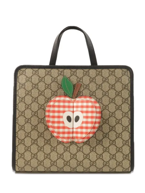 Gucci Pre-Owned GG Supreme Monogram apple tote bag Neutrals 648797