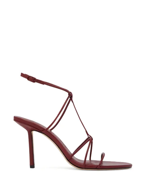Studio Amelia Minuit strappy leather sandals Red F921SSNCBN