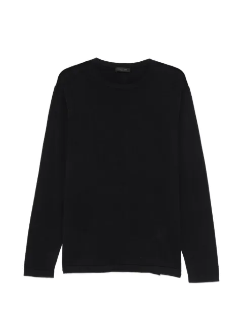OUTFIT contrast-stitch crew-neck sweater Black OUML0005YCO0006
