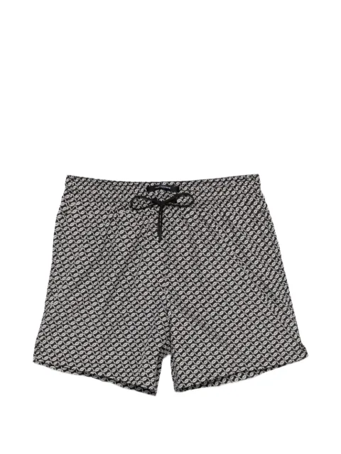 Tagliatore geometric-print swim shorts Black HONOLULUNTE2602