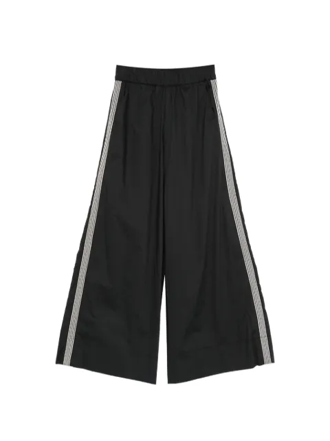 Marc Ellis side-stripe wide-leg trousers Black MCLP0211