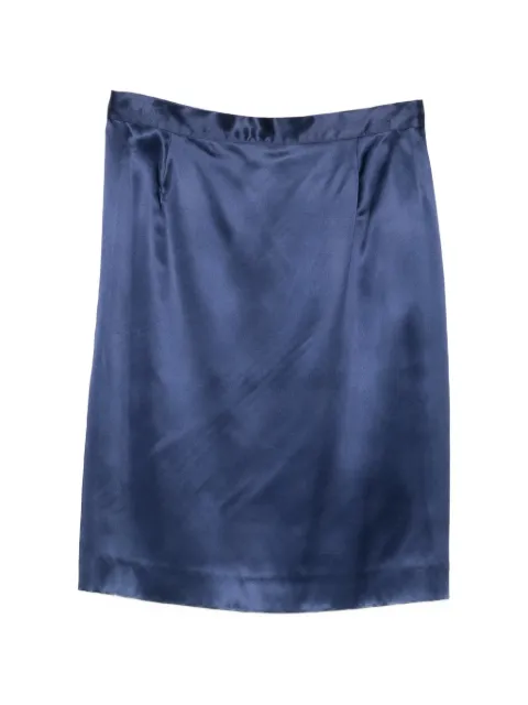 Gianfranco Ferré Pre-Owned 1990s blue midi skirt Blue GF250BFT