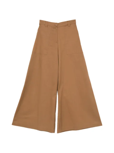 Marc Ellis patch-pocket palazzo pants Brown MCLP0145