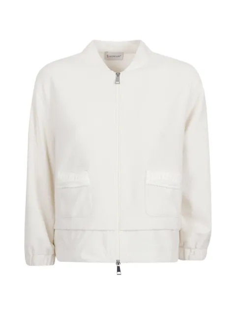Moncler zip-up panelled cardigan Neutrals 8G00026W89BDU050