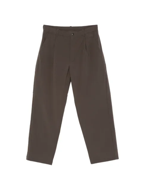 Goldwin pleated straight-leg trousers Brown GL76180