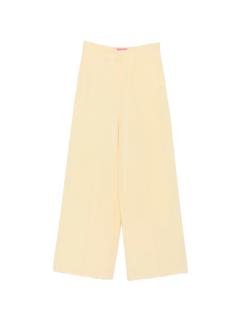 CARLA G. pressed-crease palazzo pants Yellow POIG07
