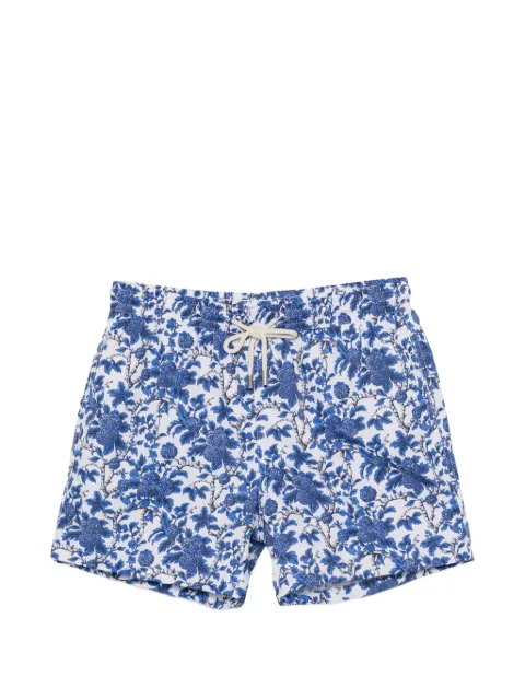 Arrels Barcelona floral-print drawstring swim shorts Blue MSW010071