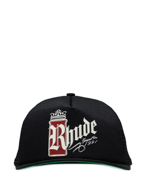 RHUDE Fumar 91 trucker baseball hat Black RHSS26HA03211BLK