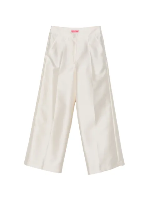 CARLA G. pressed-crease palazzo pants Neutrals PIUM11