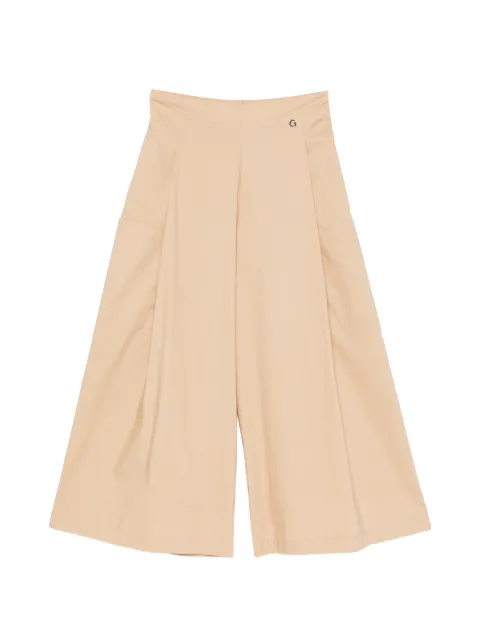 CARLA G. Pugi wide-leg cropped trousers Neutrals PUGI16