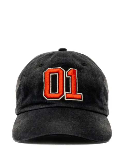 D1 Milano embroidered-logo cotton cap Black CPCTU004