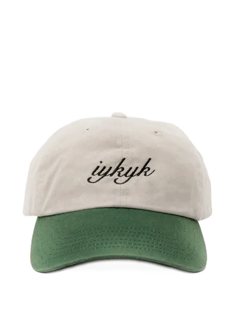 D1 Milano embroidered cotton-twill cap Neutrals CPCTU001