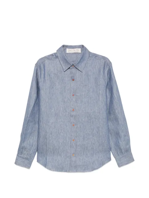GOD'S TRUE CASHMERE denim linen shirt Blue SP26U1441LIDDEN
