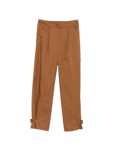 CARLA G. buttoned-cuff trousers Brown PIAV05