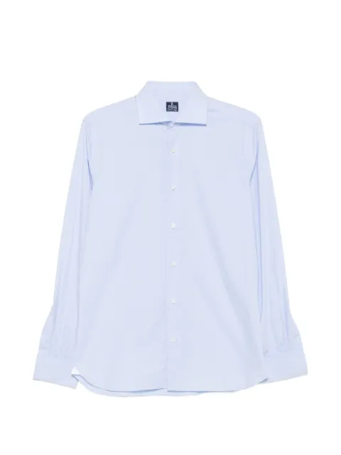 Truzzi spread-collar button-up shirt Blue LCRGG10PGEMELLO