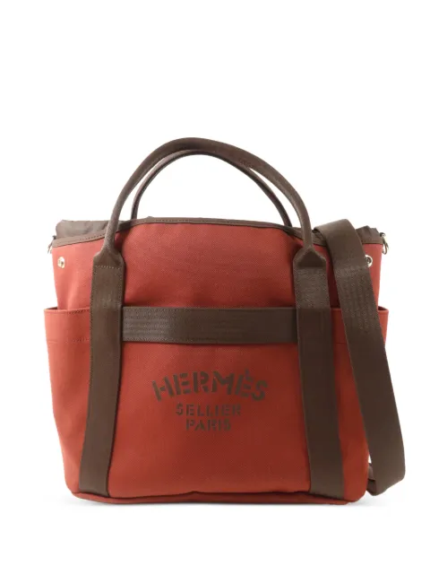 Hermès Pre-Owned Grooming canvas tote bag Red W5547