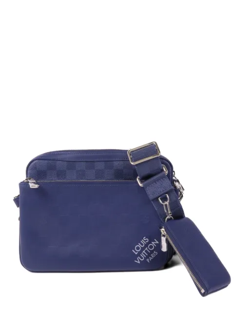 Louis Vuitton Pre-Owned Damier Squared Trio Messenger shoulder bag Blue N40438