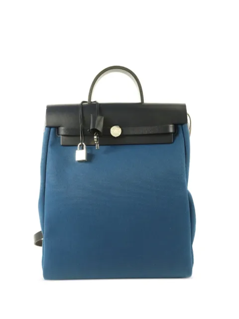 Hermès Pre-Owned Herbag backpack Blue ZS42ZPHW